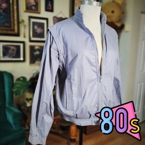 Vintage 80s PACO RABANNE Mens Gray Designer Jacket Small